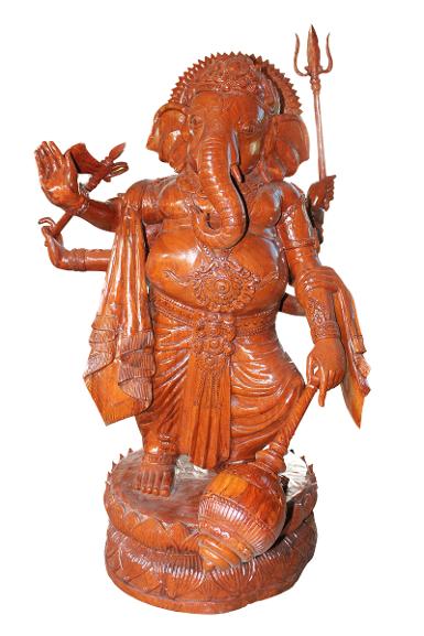 พระพิฆเนศ ไม้แกะสลัก