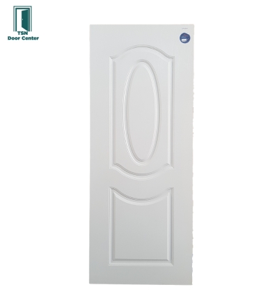 ประตูUPVC (ไวนิล) ทึบล้วน PNR002 ยี่ห้อโพลีวู้ด สีขาว ใช้ภายนอก ทนแดดทนฝน กันน้ำ 100%